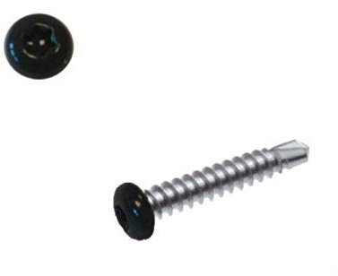 Vis autoperceuses 4,2x16 mm RAL 7016 gris anthracite tête cylindrique Tx INOX A2 par 100