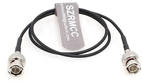 SZRMCC BNC auf BNC Stecker 3G HD SDI Kabel RG174 75ohm Flex Koaxial Videokabel für Sony FS5 FX6 Atomos Shogun Inferno SmallHD Monitor Blackmagic ARRI RED Kameras (80cm)