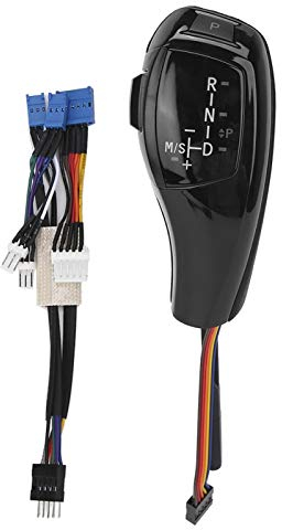 Headerbs Schaltknauf Automatik, Schalthebel Auto Tuning, Elektrisch LHD Automatik LED Schaltknauf Nachrüstsatz Passend für E46 E60 E61 für F30 Style(Schwarz)
