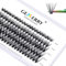 Gemerry Cils Cluster Individuels Naturel Faux-cils DIY à la Maison 30D 0.07mm D Curl 8-14mix Cils Bouquet Volume Grappe de greffage Extension Cils soie Prefait Cluster Professionnel（30D-0.07D-8-14MIX）