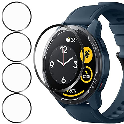 Akancy [4 Piezas Protector de Pantalla Compatible con mi Watch S1 Active, Resistente a rayones, sin Burbujas, fácil aplicación, película esmerilada, Cobertura Total (sin Vidrio)