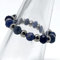 Damenringe, modische Perlen, Silber, Bungee-Schnur, Angst, Vintage, verstellbare Ringe, rund, Lapislazuli, offene Ringe, Reiki-Edelsteine, Schmuck für Frauen, Mädchen, Hochzeit, Schmuck, Geschenk