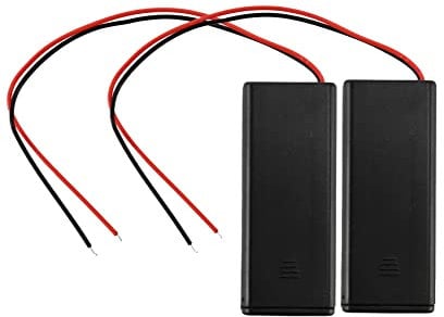 Weetack 2 x 2 x AAA 3 V Battery Holder Case Box Wire ON/OFF Switch m Cover