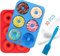 Aoibeely Molde para Donut de Silicona, 2 Piezas molde donuts,10 Piezas Bolsas de Pastelería, Solía ​​hacer para Pasteles, Galletas, Bagels, Muffins (C)