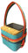 Zaunkoenigdesign Tigerbox Touch Tasche, Bumper, Gurtband mit Namensfeld in vielen Farben (Regenbogen)