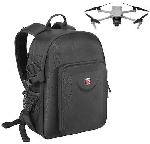 Smatree Professioneller Rucksack für DJI Drohne und Drohnenzubehör, für G*pro Action Kamera und Osmo Action Kamera, Schwarz - Für DJI Air 3, Large, Professionell
