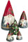 Mrisata 5 Stück Weihnachts-Matroschka-Weihnachtszwerg-Sammlungspuppen, Stapelbare Puppen, Ornamente, Weihnachtsdekorationen (300g mit Pinsel)