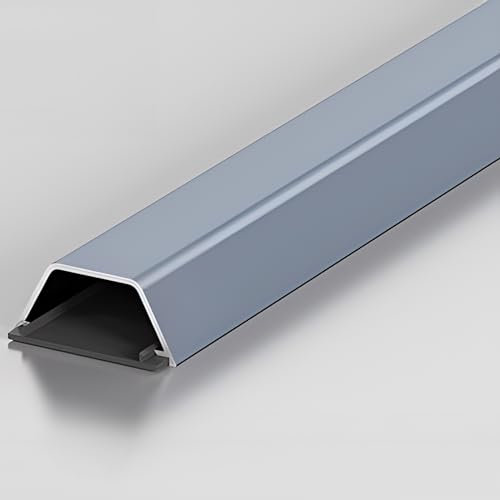 Cable Management Channel Self Adhesive, Wire Hiders for Tv On Wall, Waterproof Aluminium Alloy Cable Trunking for Home Offices Under Desk, 100cm Long (Color : Blue, Size : WxH-15x9mm)