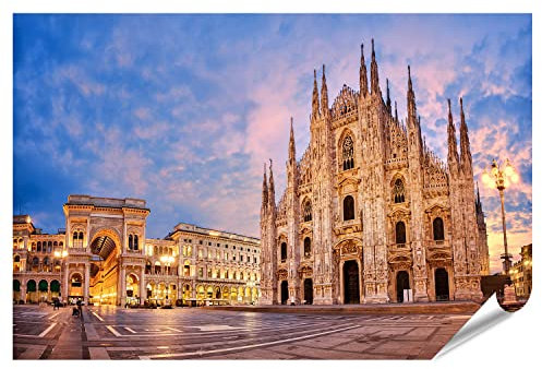 islandburner Prime XXL Bild Poster Mailänder Dom Sonnenaufgang Italien Milano Eine Der Größten Kirchen De Premium Bilder Fotodruck