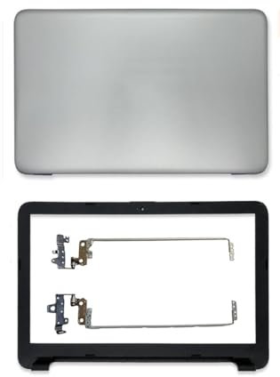 WANGHUIH Charnières d'écran LCD compatibles avec HP séries 15-AC 15-AF 250 255 G4 TPN-C126 C125 (argent A+B+H)