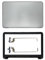 WANGHUIH Charnières d'écran LCD compatibles avec HP séries 15-AC 15-AF 250 255 G4 TPN-C126 C125 (argent A+B+H)