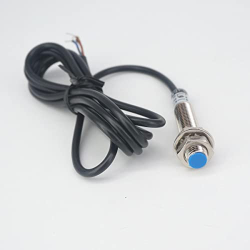 DubMag Detector de Interruptor, microinterruptor, Interruptor de Sensor de proximidad NJ-5001B Sensor Hall 3 Cables M8 PNP NC Interruptor magnético