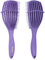 RAVEGO Haarbürste, Entwirrbürste für Naturhaar für Verworrenes, Welliges, Lockiges Haar, ideal für nasses/trockenes Haar, Glätten, Massieren und Entwirren (Violett)