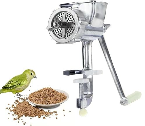 PandaXun Machine manuelle à granulés pour animaux - Granulateur d'appâts de pêche pour oiseaux - Distributeur manuel de nourriture pour chien et chat - 1,5/2/2,5/3/4/5/6/8 mm - Pelleter pour la