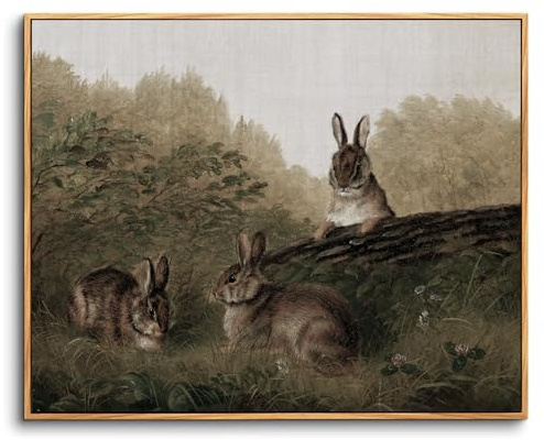 hyidecorart Vintage Bilder mit Rahmen Natur Aesthetic Gemälde 20x25 cm | Retro-Kunst, HD-Druck, Einfach Aufzuhängen, Schnelle Montage, Für Viele Räume, Klassische Wanddeko, Geschenk, Klein