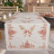 PETTI Artigiani Italiani - Runner da Tavola Natalizio, Runner Natalizio, Runner Cucina 140x40 cm, Runner Natalizo Elegante Schiaccianoci Rosa, 100% Made in Itay