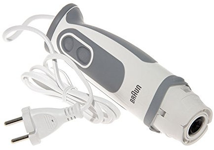 Ricambio corpo motore minipimere bianco/grigio MR6500 adatto per braun MINIPIMER MULTIQUICK 5 7