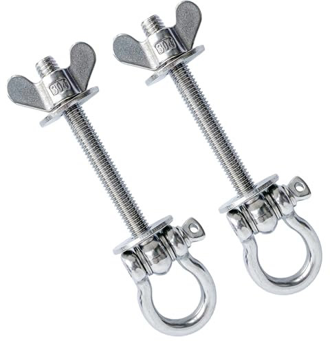 QKWL Power Racks für O-Ring-Aufsätze, Schaukel-Set Zubehör, verschiedene Widerstandsbandübungen, Power Rack Workouts für Gewichtsbelastung und multifunktionales Fitness-Zubehör, 2 Stück