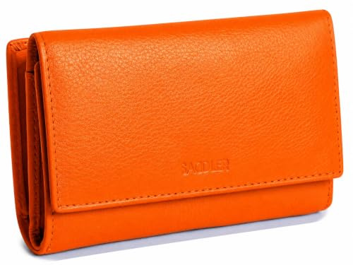 Porte-Monnaie SADDLER à Trois Plis en Cuir pour Femme Porte-Monnaie à glissière
