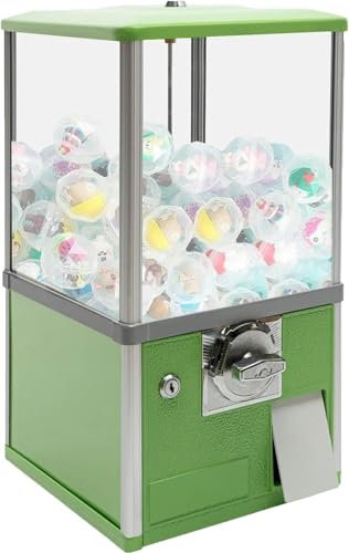 LYJYUJIE Distributeurs automatiques Professionnels, Machine à gommes translucides, Distributeur de Bonbons Vintage, Distributeur Automatique de Bonbons à pièces et Tirelire ~/