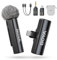 BOYA BOYALINK 2 A1 Microfono per iPhone Android Fotocamera, 48kHz 24Bit, 300m, Microfono Lavalier Wireless, Cancellazione Rumore, Mini Microfon, Microfono Clip, USB-C/Lightning/3,5mm TRS Plug, Vlog