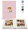 Vienrose Fotoalben 10x15 cm zum Einstecken | Premium-Leinen Album mit 20 Bildern + Notizbereich - Perfekt für Familienfotos & Scrapbooks (Rosa)