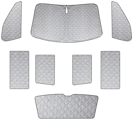 Opaltool Sonnenschutz Auto Seitenscheibe für VW T6 T6.1, 8-teiliges Autoscheiben Sonnenschutz mit UV-Schutz, Privatsphäre und Effektiver Hitzeabwehr