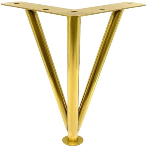 FJIXUO Tischbeine 1PC 20cm-40cm Gold Eisen Tischbeine Metall Hardware Möbel Fuß Edelstahl Einstellbare Neigung Schrank(Golden-40cm-1pcs)