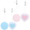 CALLARON 4pcs Mobile Phone Screen Wipes and Lens Cleaning Cloths Versatile Use for Eyeglasses Cameras and Delicate Screens Includes and Heart Designs Convenient Hanging Decoration