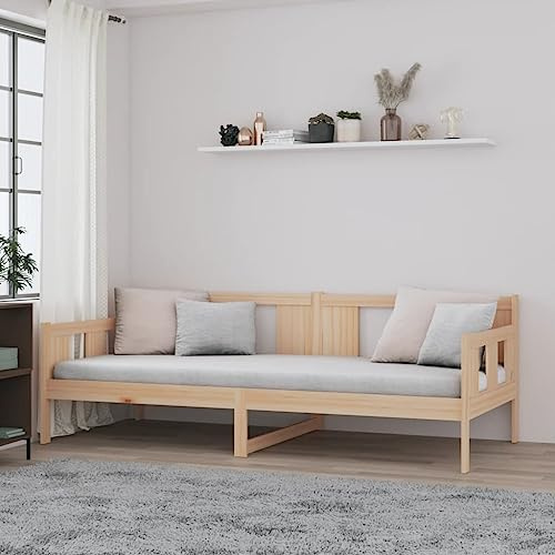 Owoxanthellate Tagesbett Massivholz Kiefer 90x190 cm Sofa-Bett mit Lattenrost Multifunktions Gästebett rustikal & platzsparend für Schlafzimmer Gästezimmer