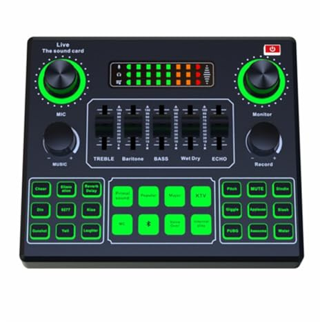 Mischpult, HD-Soundkarte, Live-Soundkarten, Externer Audio-Mixer For Rundfunkaufnahmen, Heim-KTV, Spielmusik, Sinn, PC-Telefon