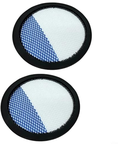 Zistarlilife Waschbares Ersatzfilter-Set, kompatibel mit Koenic 25221 Wischmopp-Staubsauger, 2 Stück, weiße Feinstaubfilter für saubere, frische Luft in Häusern