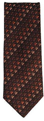 Silk Ties Krawatte Klassisch Seide Braun Bronze Streifenmuster 8,5 cm