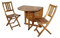 junado SAM 3-TLG. Gartengruppe Pablo, 1 x Tisch 120x70 cm + 2 x Stuhl, klappbar Balkonset Pablo/Blossom Akazienholz massiv 3tlg. Gartengruppe Pablo