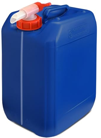 plasteo Bidon – Jerrican 10 L Bleu + 1 Robinet DIN 51 (22041+22011)