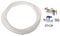 First4Spares Water Supply Pipe Tube + Fridge Connector Kit for Bosch American Style Double Fridge/Refrigerator (1/4 Pipe) & Self Bore Tap Clamp