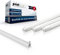 Print-Klex GmbH & Co.KG Einzelhalter-60cm + LED Leuchtstoffröhre T8 G13 10W 3000K - Warmweiß Lichtleiste Röhrenlampe Deckenleuchte ohne Schutzabdeckung