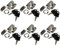 AERZETIX: 6X serrures et clés de porte de meuble tiroir 40/40mm C41395