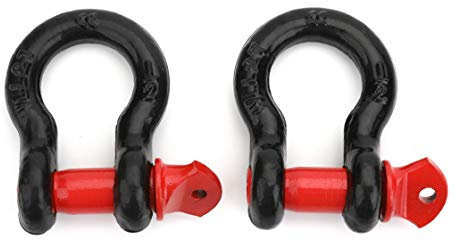 Eowpower 1 lot – Manilles à anneau en D robustes de 1,27 cm, capacité de 2 tonnes (1,814,4 kg)