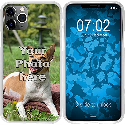 PhoneNatic Case kompatibel mit iPhone 11 Personalisierte Handyhülle Clear zum selbst gestalten mit eigenem Foto