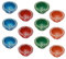 TIED RIBBONS Lot de 12 bougies chauffe-plat en argile faites à la main pour Diwali | Lampe à huile indienne | Décorations de Diwali pour la maison | Diyas en terre cuite | Cadeaux de Diwali