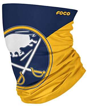 FOCO Buffalo Sabres NHL Schal mit großem Logo, Größe L
