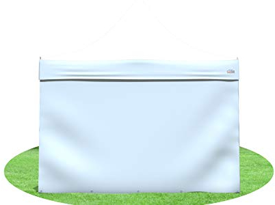 Stabilezelte Faltzelt Seitenteil OHNE Tür & Fenster 3 Meter Weiss