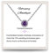 Presentski Amethyst Kette Damen Geburtsstein Halskette Februar Edelstein Kette 925 Sterling Silber Halskette Anhänger
