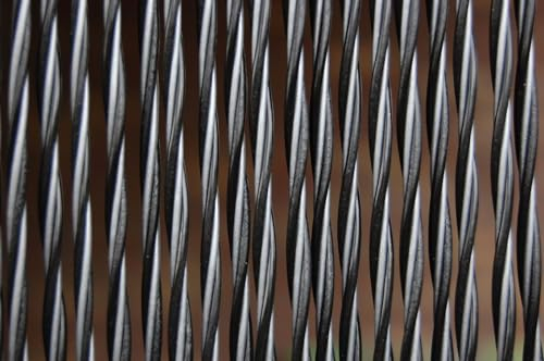 La Tenda Türvorhang PADOVA 3 Raumteiler Fliegenvorhang Dekovorhang Farbe: schwarz grau, Maße:100 x 230 cm