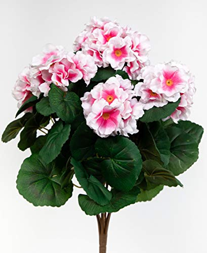 Geranie 38cm rosa -ohne Topf- ZF Kunstpflanzen künstliche Blumen Pflanzen Kunstblumen … (rosa)