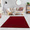 Fashion4Home Teppich Wohnzimmer – Einfarbig, Uni Teppich fürs Kinderzimmer, Schlafzimmer, Arbeitszimmer, Büro, Flur und Küche - Kurzflor, Rot, Größe: 200x290 cm
