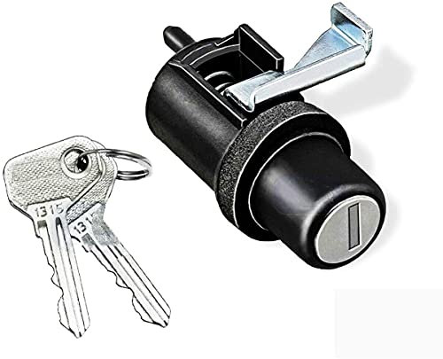 Autokit Serratura Cofano Posteriore per Panda 141 141A prodotte dal 1986 al 2003, Kit Serratura con Chiavi Chiusura 37/146, Nero, Plastica, Posteriore