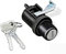 Autokit Serratura Cofano Posteriore per Panda 141 141A prodotte dal 1986 al 2003, Kit Serratura con Chiavi Chiusura 37/146, Nero, Plastica, Posteriore