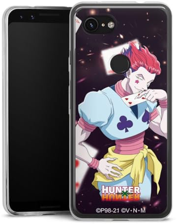 Slim Case extra dünn kompatibel mit Google Pixel 3a Silikon Handyhülle transparent Hülle Hisoka Morow Hunter x Hunter Anime